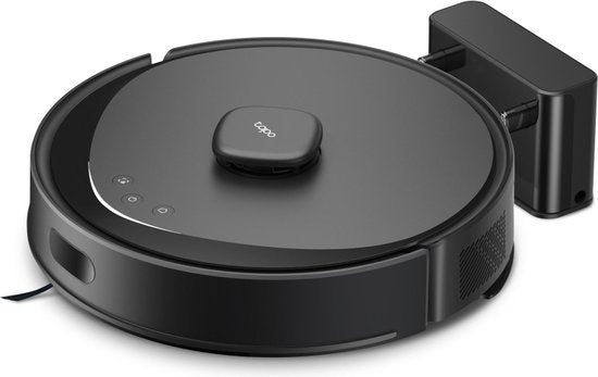 TP-Link Tapo RV30 Max Robotstofzuiger met dweilfunctie - 5300 Pa Hyperzuigkracht - LiDAR+IMU Dual-navigatie - Vacuüm Dweil met Tapo IQ+ Smart Cleaning- Zwart