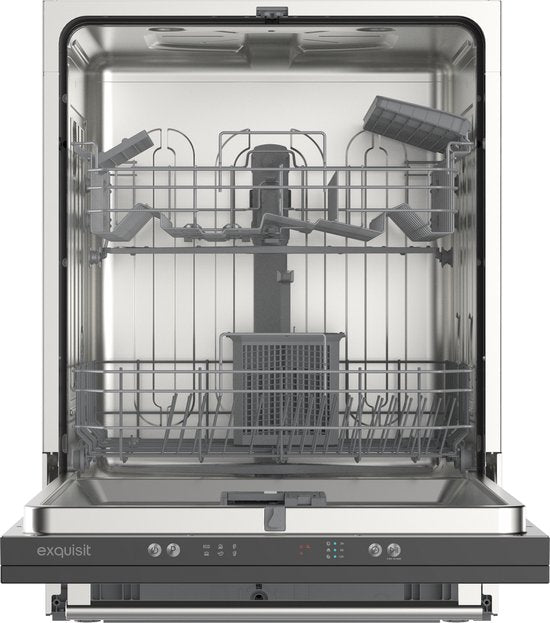 Exquisit EGSP2314-E-450D - Inbouw vaatwasser - Volledig Geïntegreerd - 14 Couverts - Bestekkorf - 6 Programma's - 60 CM