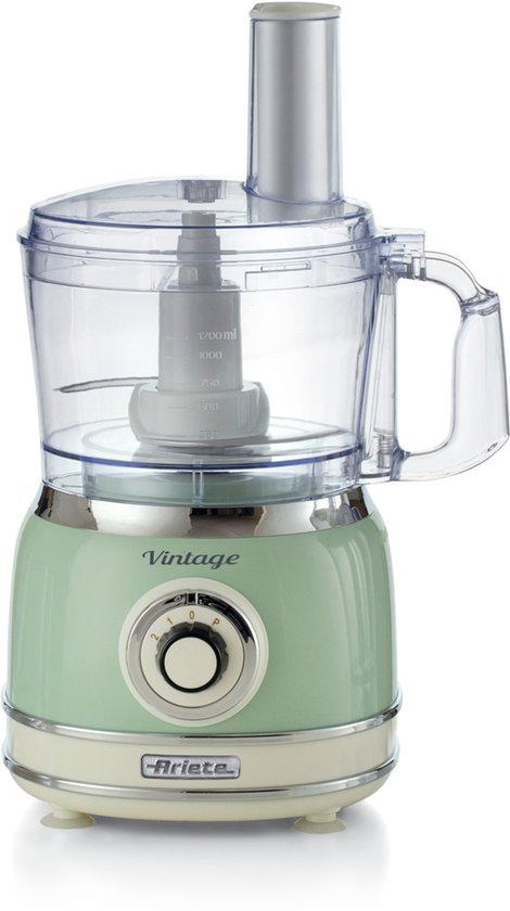 Ariete 1781/04 - Vintage food processor- 1000W - 2L inhoud - 2 snelheden - Groen(groen)