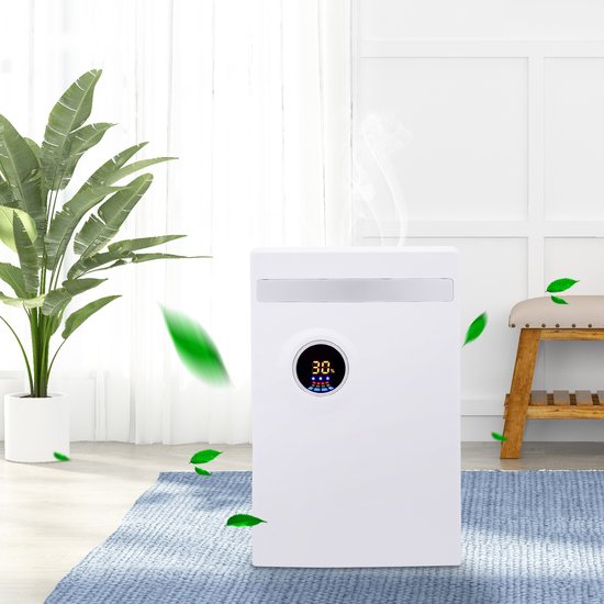 Merkloos / Sans marque Luchtontvochtiger Elektrische Ontvochtiger 2200ML 100W 220V Huishoudontvochtiger Met LED Display Binnenontvochtiger
