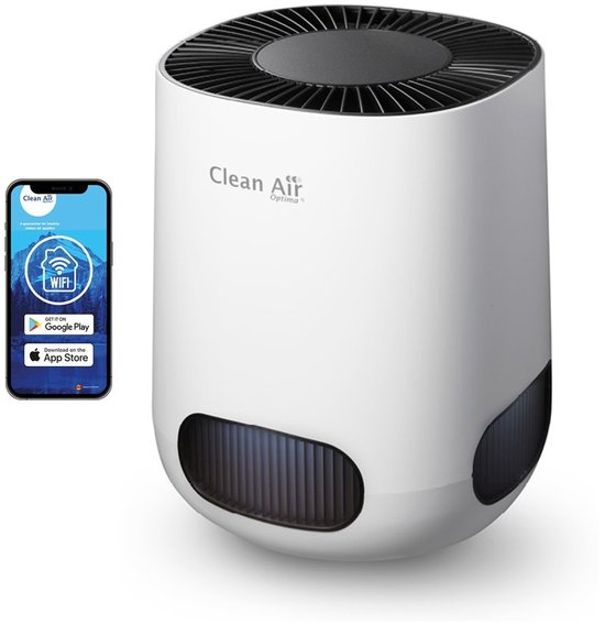 Clean Air Optima® CA-502 Desktop Smart - Intelligente HEPA Ionisator Luchtreiniger - 360° Airflow - Extreem stil met sleepmode!(110)
