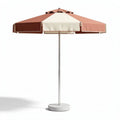 Veld parasol van stof met twee kleuren 250 x 250 x 250cm voor buitengebruik