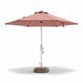 Parasoll met verstelbare steel en waterdichte stof in terracotta kleur 200 x 200 x 250cm