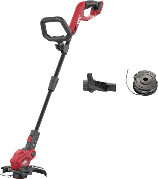 SKIL Grastrimmer 20V - Bosmaaier - Kantenmaaier - Snijbreedte 25cm - Verstelbaar - Met Plantenbeschermer, Draadspoel  Ophanghaak Geleverd Zonder Accu - Skil 0230 CA(250 mm)