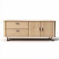 Houten tv-meubel met lades en deuren 120 x 40 x 50cm naturel kleur