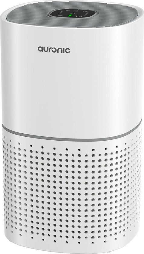Auronic Luchtreiniger Fresh met HEPA 13 Filter, Ionisator en Koolstoffilter - Ruimtes tot 45m² - CADR-waarde van 225m³/u - Air Purifier - Wit(Wit/225)