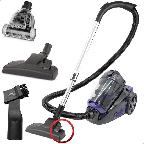 AG3400 Stofzuiger Zonder Zak - Stofzuigers - Vacuum Cleaner Zakloos - Geschikt Voor Dierenharen - Extra Lange Kabel - 850W - Sterke Zuigkracht - Deep Purple(Deep Purple)