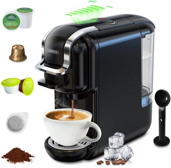 HiBrew HiBREW H2B Koffiemachine - 5-in-1 - Nespresso, Dolce Gusto, ESE en Gemalen Koffie