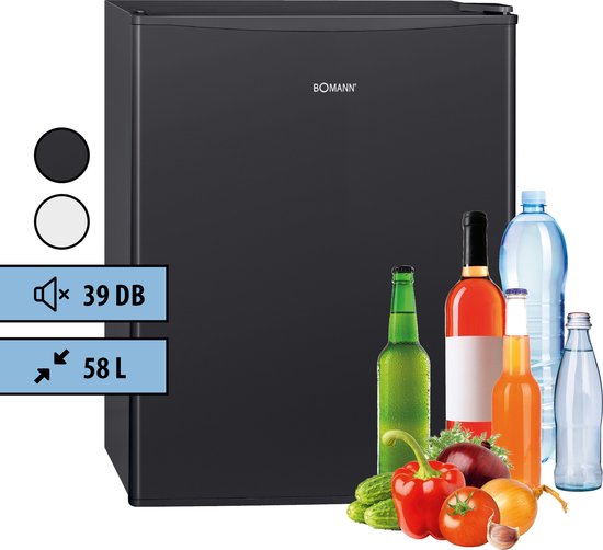 Bomann KB 7347 Mini Koelkast - Barkoelkast - 58 liter - zwart(zwart)