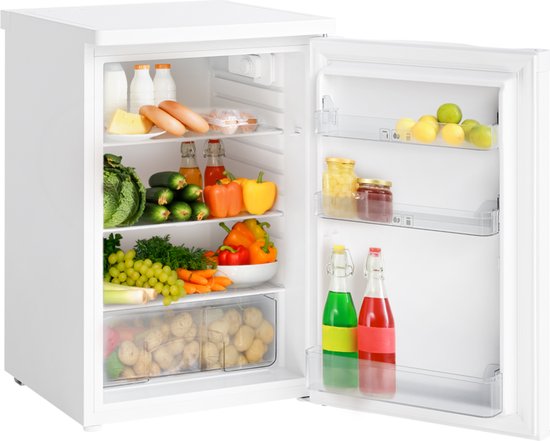 KitchenBrothers Koelkast - 127L - Tafelmodel - IJskast - Frigo - Vrijstaand - Wit(Wit， 127L)
